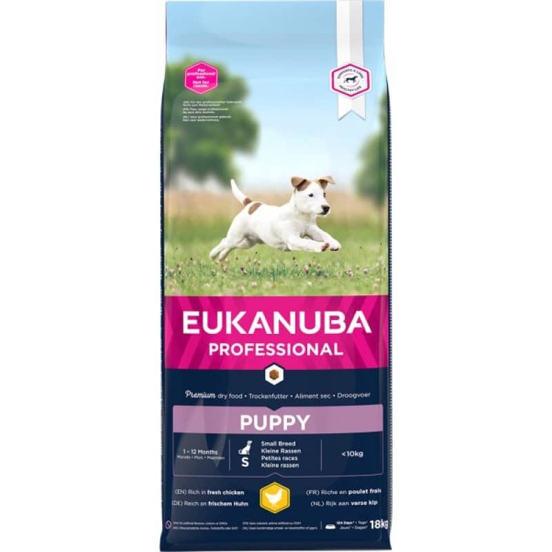 EUKANUBA DOG PUPPY SMALL CHICKEN sausā barība kucēniem 18kg